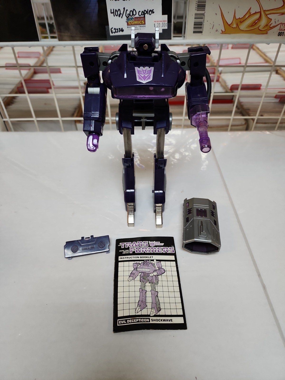 Vintage Hasbro Transformers G1 Shockwave Complete Works