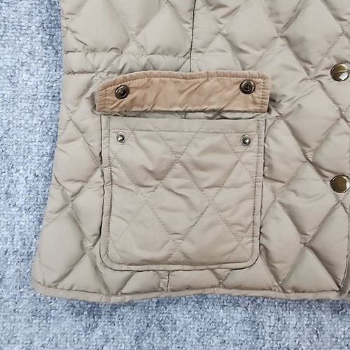 Eddie Bauer Vest Womens Large Brown Quilted Premium Goose Down Snap Up Gorpcore - Picture 12 of 22