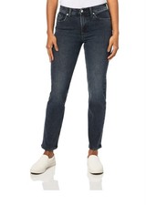 NWT GAP High Rise Straight Dark Wash Cotton Jeans 16/33 Regular