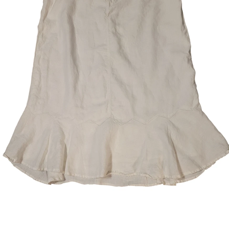 Falda midi de lino blanca Style & Co para mujer 18 Foto 3 de 4