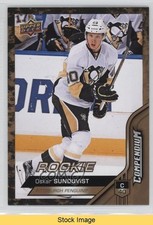 2016-17 Upper Deck Compendium Rookies Gold Oskar Sundqvist #584 READ 4i0