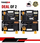 Tool Kit Set 134 Pcs Home DIY Hand Tools Repair & Maintenance with Case Yellow