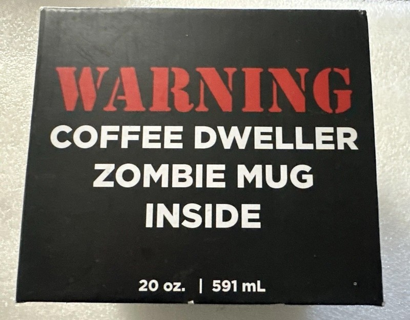 AMC Walking Dead - Coffee Dweller Zombie 20oz Mug (Loot Crate DX Exclusive) NEW