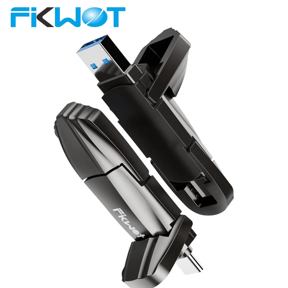 Fikwot External SSD 512GB 256GB USB 3.2 Gen2 Solid State Drive for iPhone 15/16