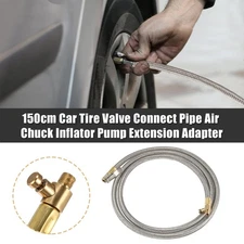 150cm 59" Car Air Inflator Hose Adapter Extension Hose Quick Connect Release