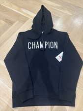 Champion Men's Zip Zag Fleece Hoodie Black- Small Brand New W Tag