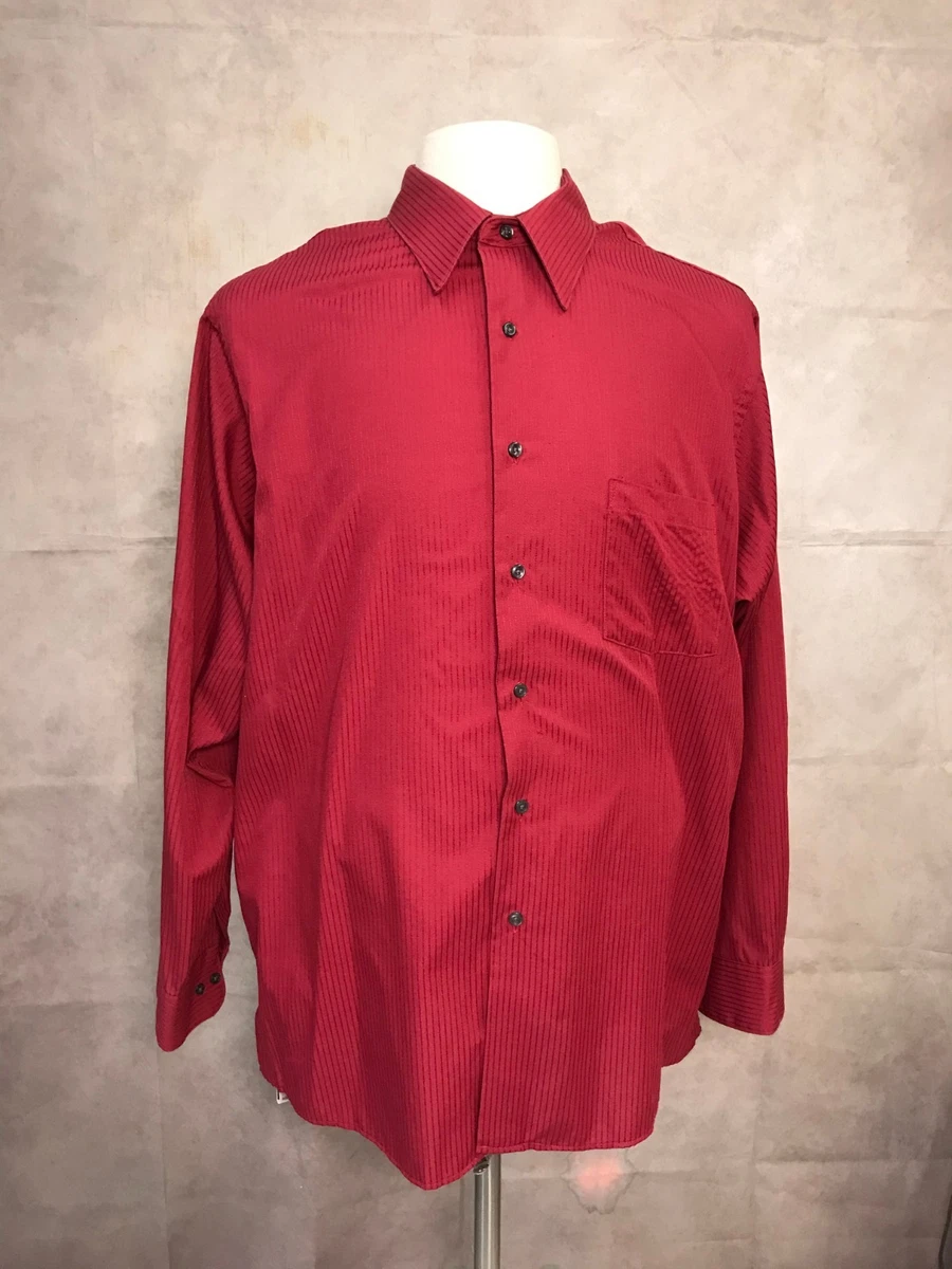 slim fit dress slacks Cronbie Long Sleeve Slim Fit Stain Shield Grid Pattern Shirt – Van Heusen main image 1