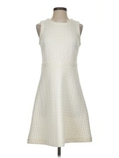 Ann Taylor LOFT Women Ivory Casual Dress 4