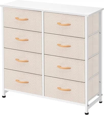 Storage Dresser Furniture Unit-Tall Standing Organizer for Bedroom, Office, Livi