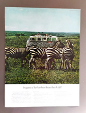 1967 Vw Volkswagen Bus With Zebras Life Post Original Magazine Ad Print 1967 Vw Volkswagen Bus With Zebras Life Post Original Magazine Ad Print