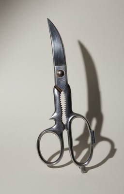 JOY K-300A Chrome Plated Poultry Kitchen Scissors 8.5 inch Vintage Italy