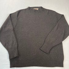 Robert Bruce Vintage Brown Virgin Orlon Acrylic Sweater Men's size Large 1970'S