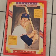 Donruss Hall of Fame Diamond King 1990 Carl Yastrzemski #588 Red Sox