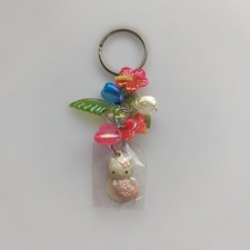 Correa de hibisco sirena Hello Kitty vintage, llavero colgante, sin sellar/