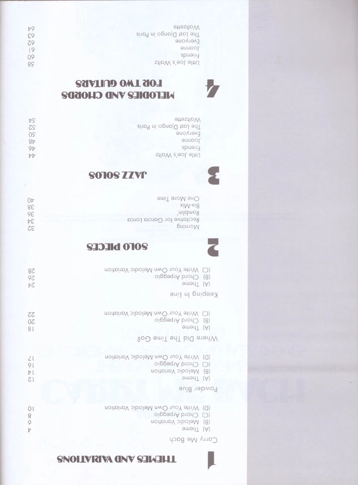 Joe Puma SIGNED Carry Me Bach Classical Guitar  & Jazz Book RARE 1977 FREE SHIP - Image 3 of 4