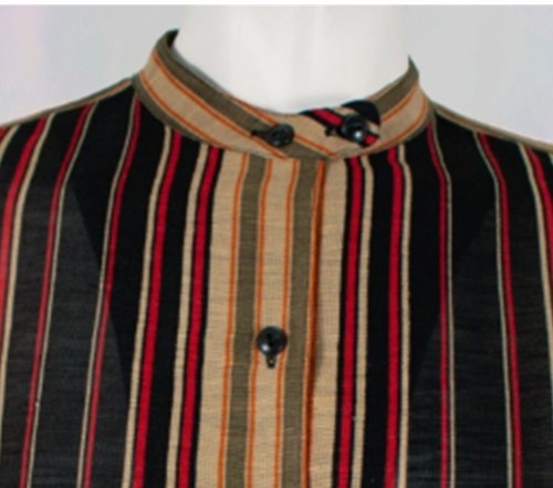 Lauren Ralph Lauren Silk Linen Striped Blouse Size XL Roll Tab Sleeves Striped - Picture 6 of 11
