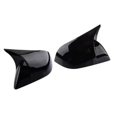 2pcs Horn Side Door Rearview Mirror Cover Trim Fit for Tesla Model 3 2017-2023
