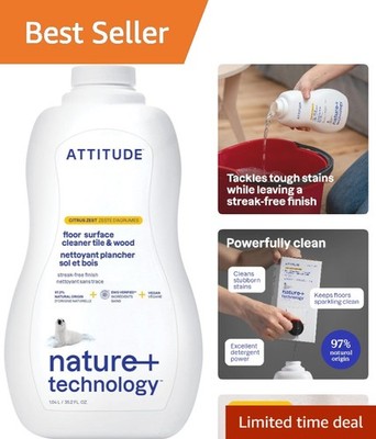 Natural Citrus Scent Floor Cleaner - Eco-Friendly, Streak-Free, 35.2 Fl Oz