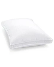 Charter Club White Down Medium Density Pillow, Standard/Queen