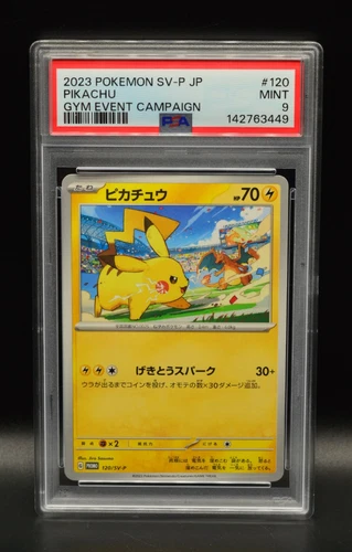 Pikachu PSA 9 Gym Event Campaign 2023 Pokemon Card 120 SV-P Japanese Promo