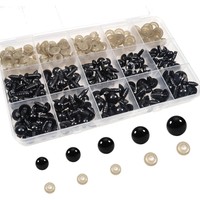 Amigurumi Augen Set - 150 StüCk In 6-12Mm Schwarz FüR HäKeltiere Und Puppen