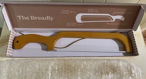 Earthly Bliss-Breadly™ Bread Bow Knife With Bamboo Handle & Stainless Steel Blad