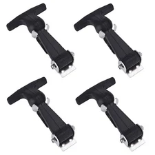 Creatyi 4 Packs Rubber Flexible Hasp T-handle Draw Latches (Style 1..)