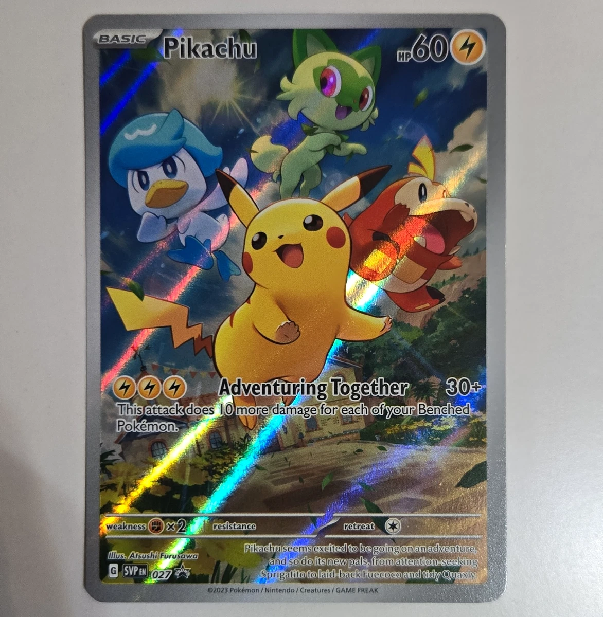 Pikachu 027 Sv: Scarlet & Violet Promo Cards for sale | eBay