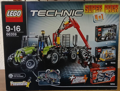 LEGO Technic 66359 Super Pack 4in1 aus 8049, 8260, 8259, 8293, 100% komplett TOP