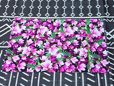 Handmade pillowcase queen size cotton FLOWERS SUMMER FLORAL Magnolias PInk