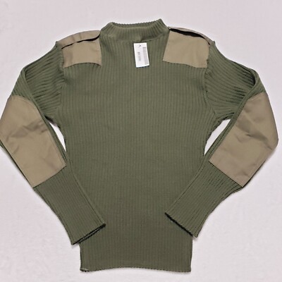 USMC MARINE CORP WOOLY PULLY SWEATER 100% Wool OLIVE GREEN