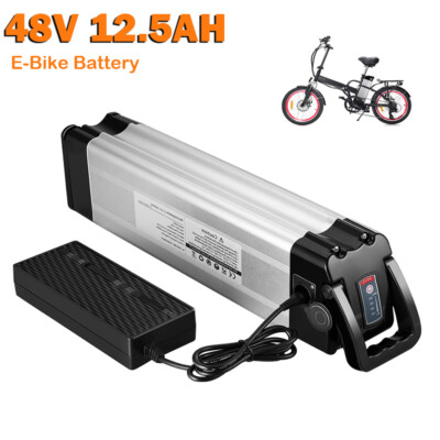 E-Bike Akku 48V 12.5Ah Li-Ion Elektrofahrrad Silverfish Batterie mit Lade*erät