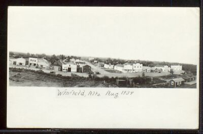 Winfield Alberta Aug 1939 Canada Historic Old Photo