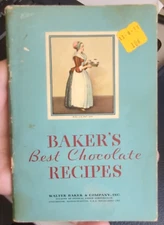 Baker's Best Chocolate Recipes 1932 Walter Baker Cook Book with Orig. Price Tag