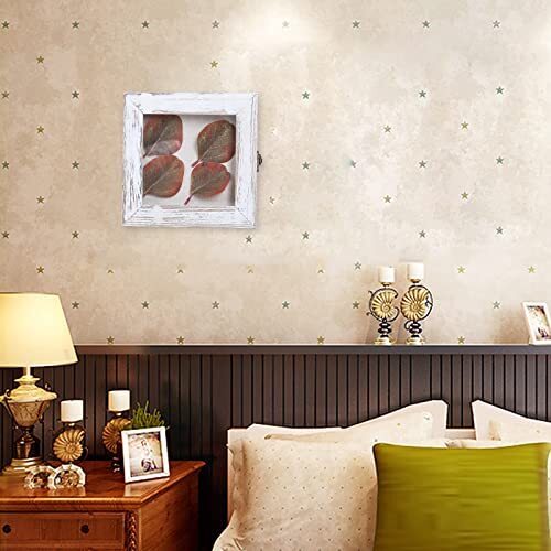 Shadow Box Frame 6x6 Small Shadow Box 4x4 Display Area with Glass