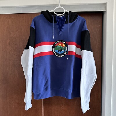 Sun Cycle Limited Division of Wildlife Hoodie Large Ralph Lauren retro 1/4 zip