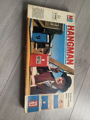 Hangman 1977 Brettspiel von Milton Bradley (MB) Classic Vintage Retro Edition