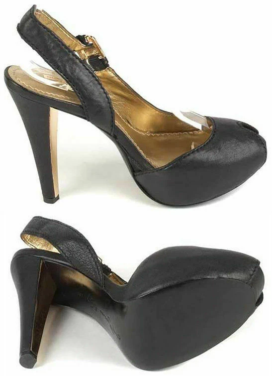 Nuevo REPORT SIGNATURE Sandalias de tacón alto con hebilla y punta abierta para mujer talla 8 M Foto 2 de 2