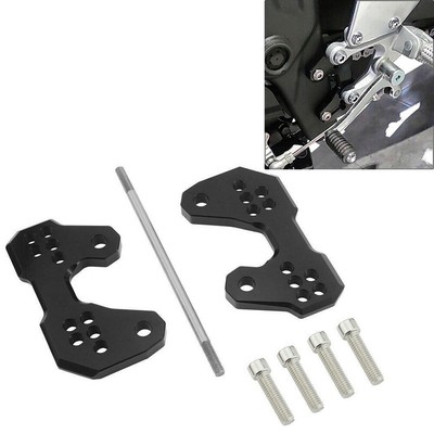 Rearsets Base Mounting Bracket Rear Plate Black Fit Yamaha YZF R3 R25 15-16 mu