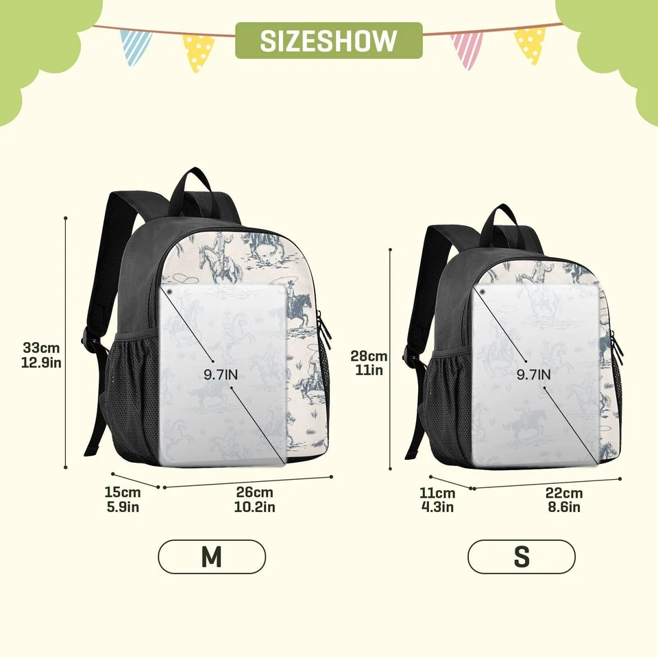 Mochila para niños pequeños Western Cowboy impermeable mini mochila niños/niñas lindo tipo... Foto 2 de 4