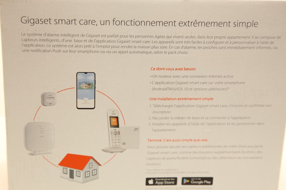 Téléphone Gigaset Smart SOS + Phone - Alarme Pour Personne Seule - Blanc - NEUF