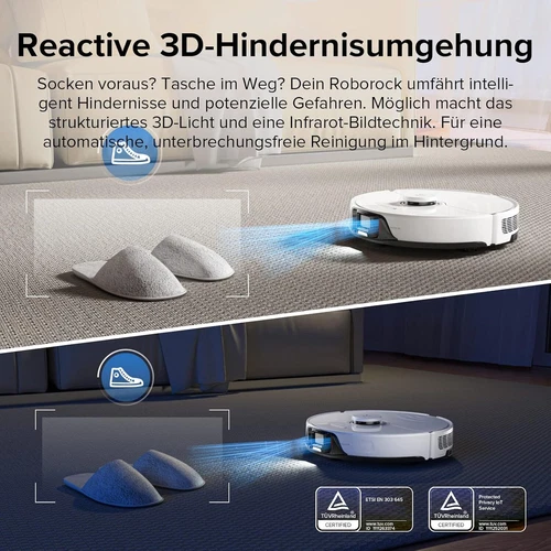 Roborock S8 Saugroboter mit Wischfunktion,DuoRoller-Bürste,6000 Pa,LiDAR,App - Bild 4 von 10