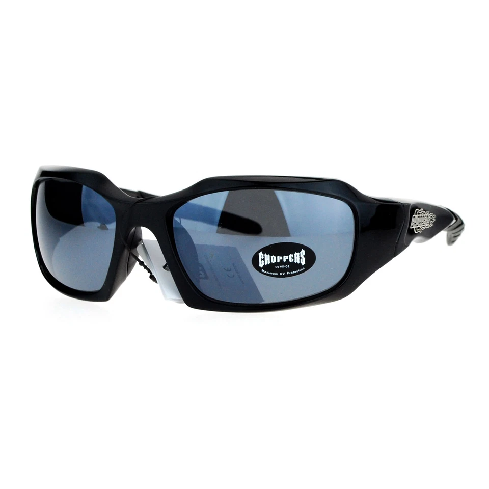 Choppers Sonnenbrille Herren Mode Rechteckig Umwickeln Gummi Ende - Bild 1 von 1