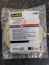 3M 06300 Scotch 218 Fine Line Tape  1/8 in x 60 yd - 1 Roll