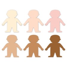 CTP Multicultural People 6" Cut-Outs Learning D cor Accents for Classroom Div...