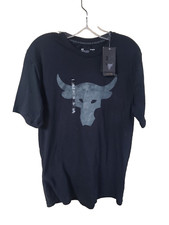 Under Armour The Rock Sz M Men's Brahma Bull Logo Black T-shirt NEW W/ TAGS