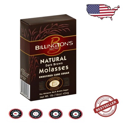 10-Pound Pack of Billington's Unrefined Dark Brown Molasses Sugar - Great Flavor