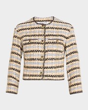 Veronica Beard Sumira Metallic Tweed Jacket 798 Size 4