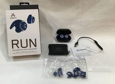 Jaybird Run True Wireless Headphones Sweatproof Sports Workout Blue Steel 