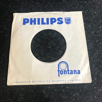 One 7'' --PHILIPS/FONTANA- Original Record  Sleeve   - Aa-2